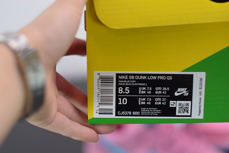 grateful dead x nike sb dunk low “pink bear” cj5378-600