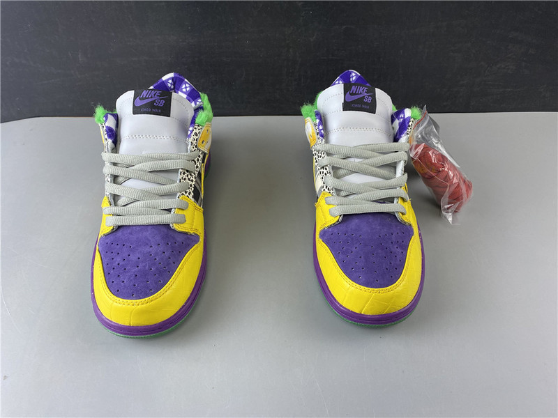 nike dunk low pro iw purple/ yellow 318403-137