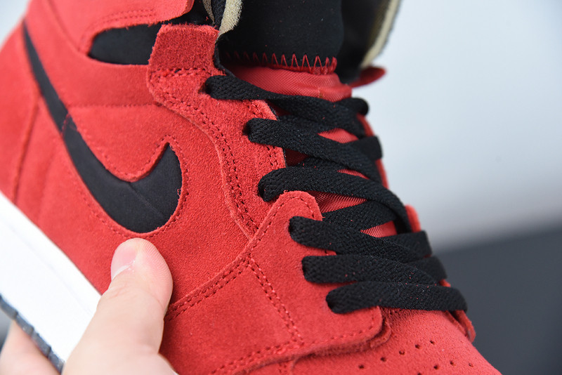 air jordan 1 high zoom air cmft red suede ct0978-600