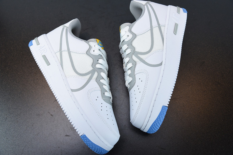 nike air force 1 react light smoke grey ct1020-100