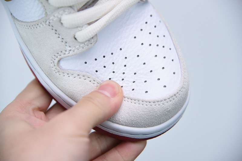 nike sb dunk high sail bright crimson cv9499-100