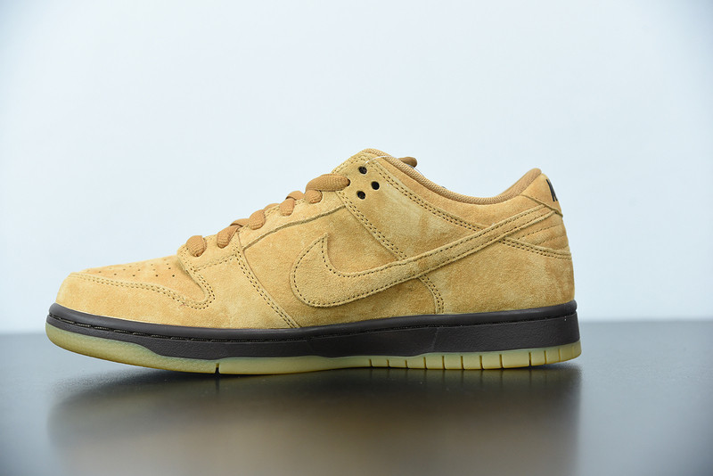 nike sb dunk low “wheat mocha” bq6817-204