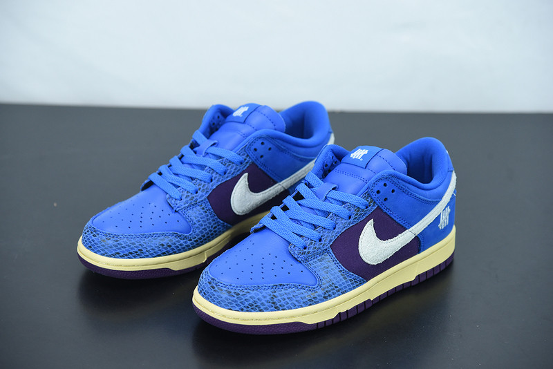 undefeated x nike dunk low ‘royal/purple’ dh6508-400