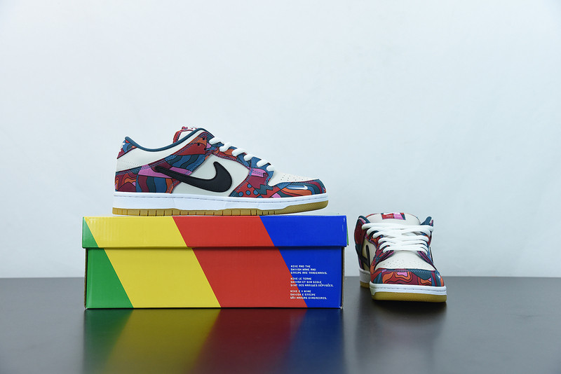 parra x nike sb dunk low pro sb abstract art
