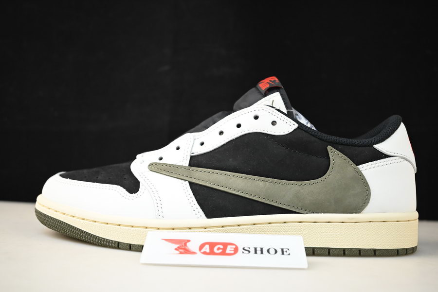 travis scott x air jordan 1 low og “olive” dz4137-106
