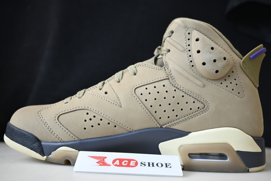 air jordan 6 gore-tex brown kelp fd1643-300