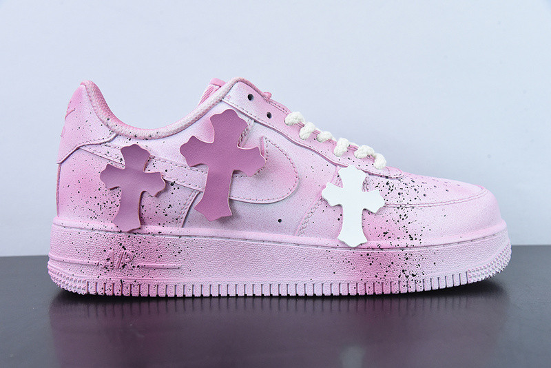 air force 1''07 low" pink chrome hearts