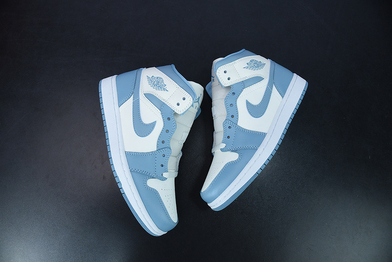 air jordan 1 mid “unc” bq6472-141