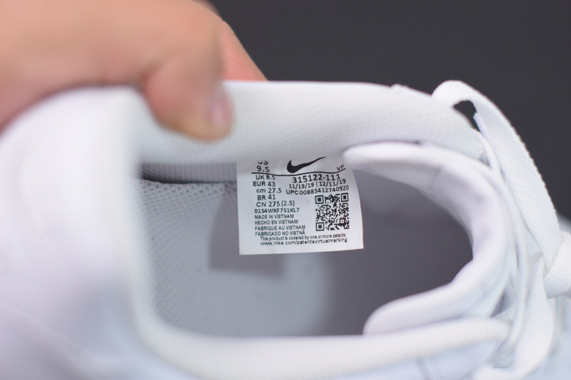 nike air force 1 low white 315122-112