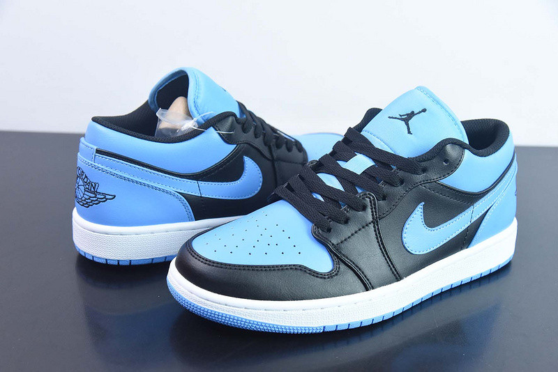 air jordan 1 low black university blue 553558-041