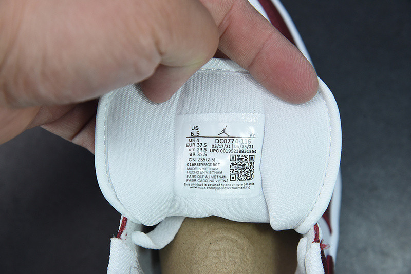 air jordan 1 low surF**es in “”team red" dc0774-116