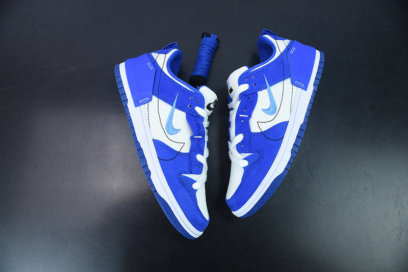 nike dunk low disrupt 2 white university blue dh4402-102
