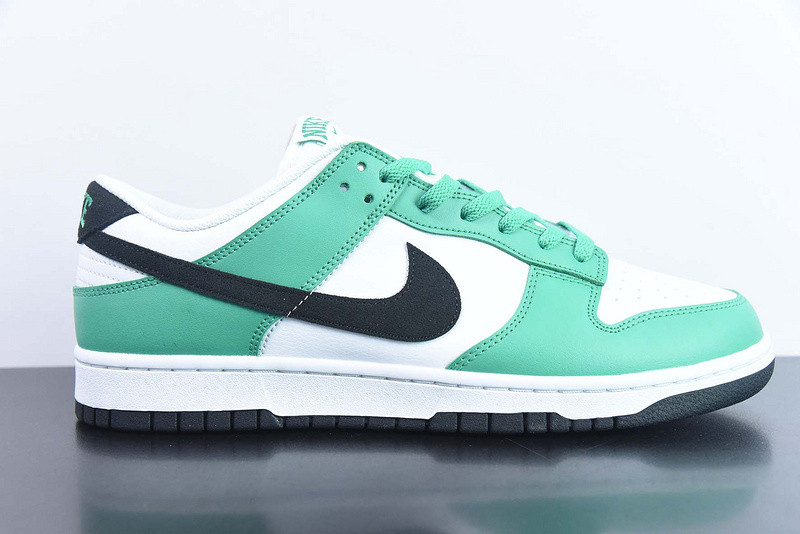 nike dunk low white green black fn3612-300