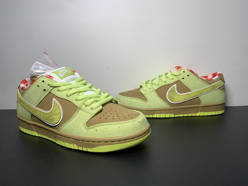 concepts × nike dunk sb fluorescent yellow lobster bv1310-566