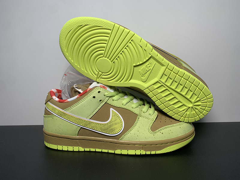 concepts × nike dunk sb fluorescent yellow lobster bv1310-566