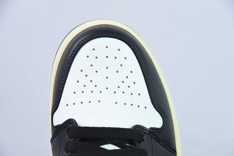 air jordan 1 mid "white/black/oxidized green" fq7818-100