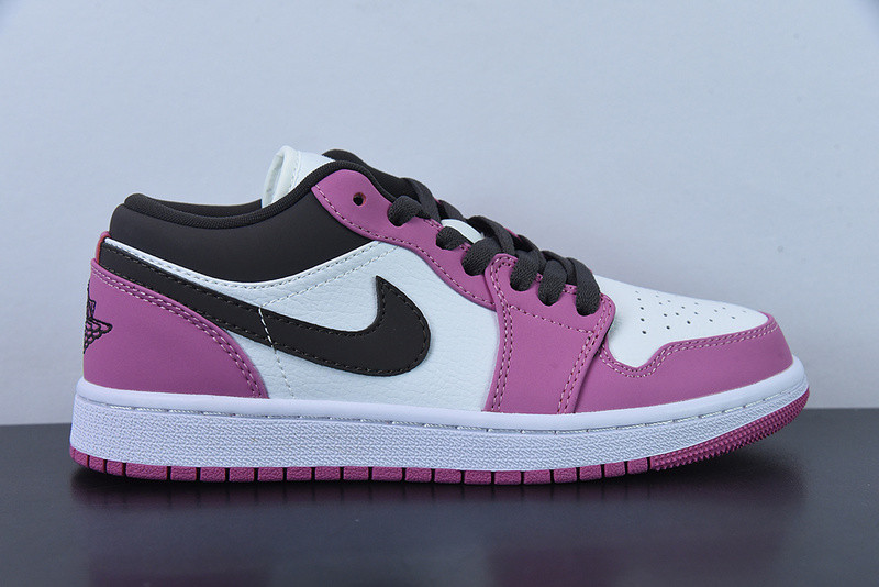 nike air jordan 1 low berry powder white black dc1767-160
