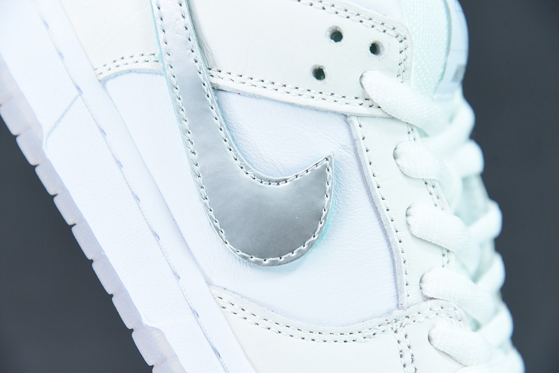 nike sb dunk low Di*m*nd s*pply co white Di*m*nd bv1310-100