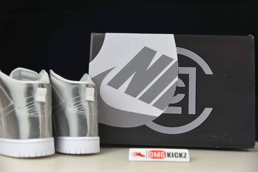 nike dunk high clot metallic silver dh4444-900