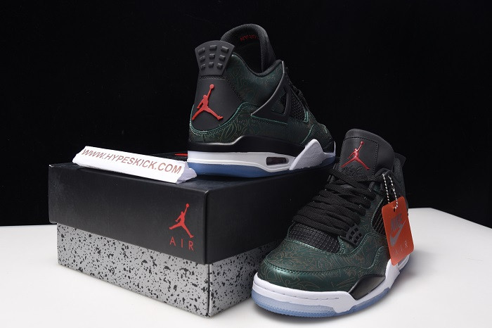 air jordan 4 green laser aj4-1043515