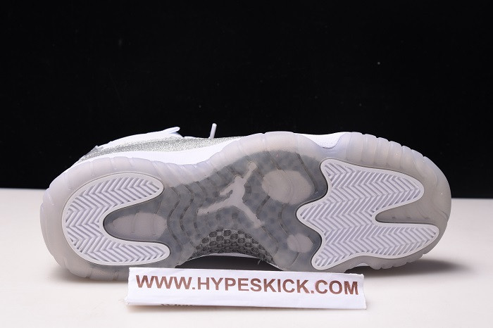 air jordan 11 wmns white metallic silver ar0715-100