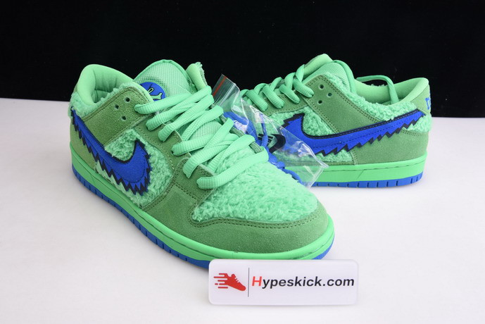 grateful dead x nike sb dunk low “green bear” cj5378-300