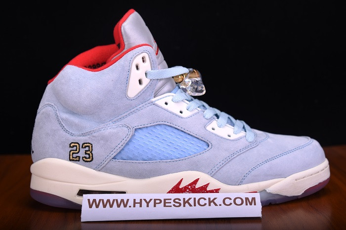 trophy room x air jordan 5 retro "ice blue" ci1899-400