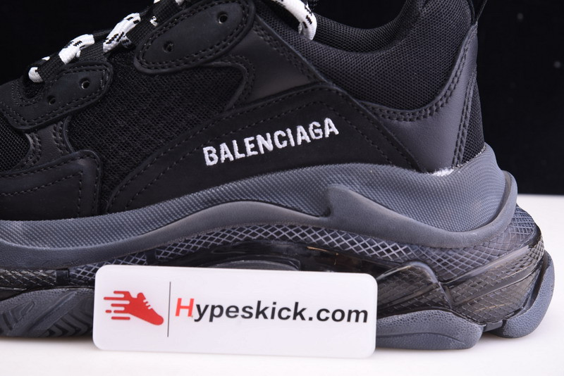 bc triple s trainer ‘all black distressed’’ 541624 w09o1 1000