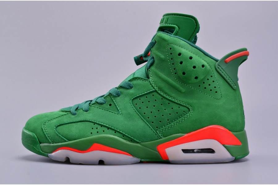air jordan 6 retro nrg g8rd "gatorade" pine green mens aj5986-335